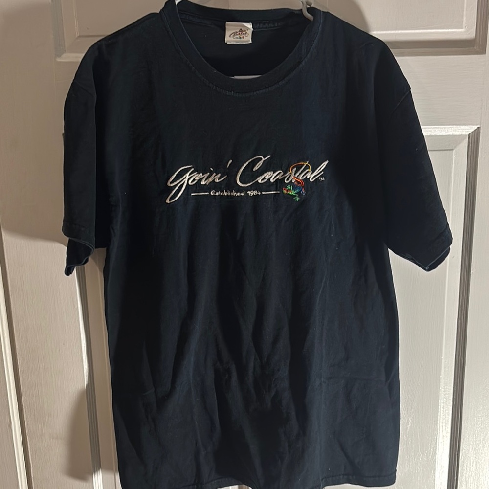 Black Short Sleeve Tee with Signature Design